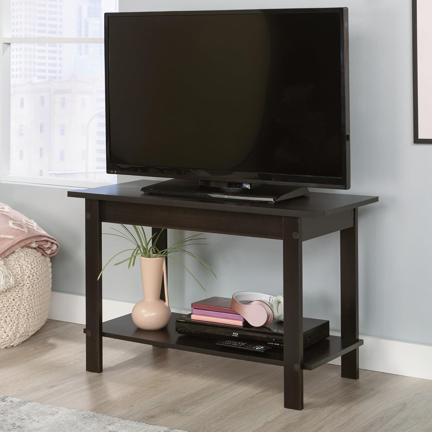 Sauder Beginnings Cinnamon Cherry TV Stand for TVs up to 37 inches - Image 2
