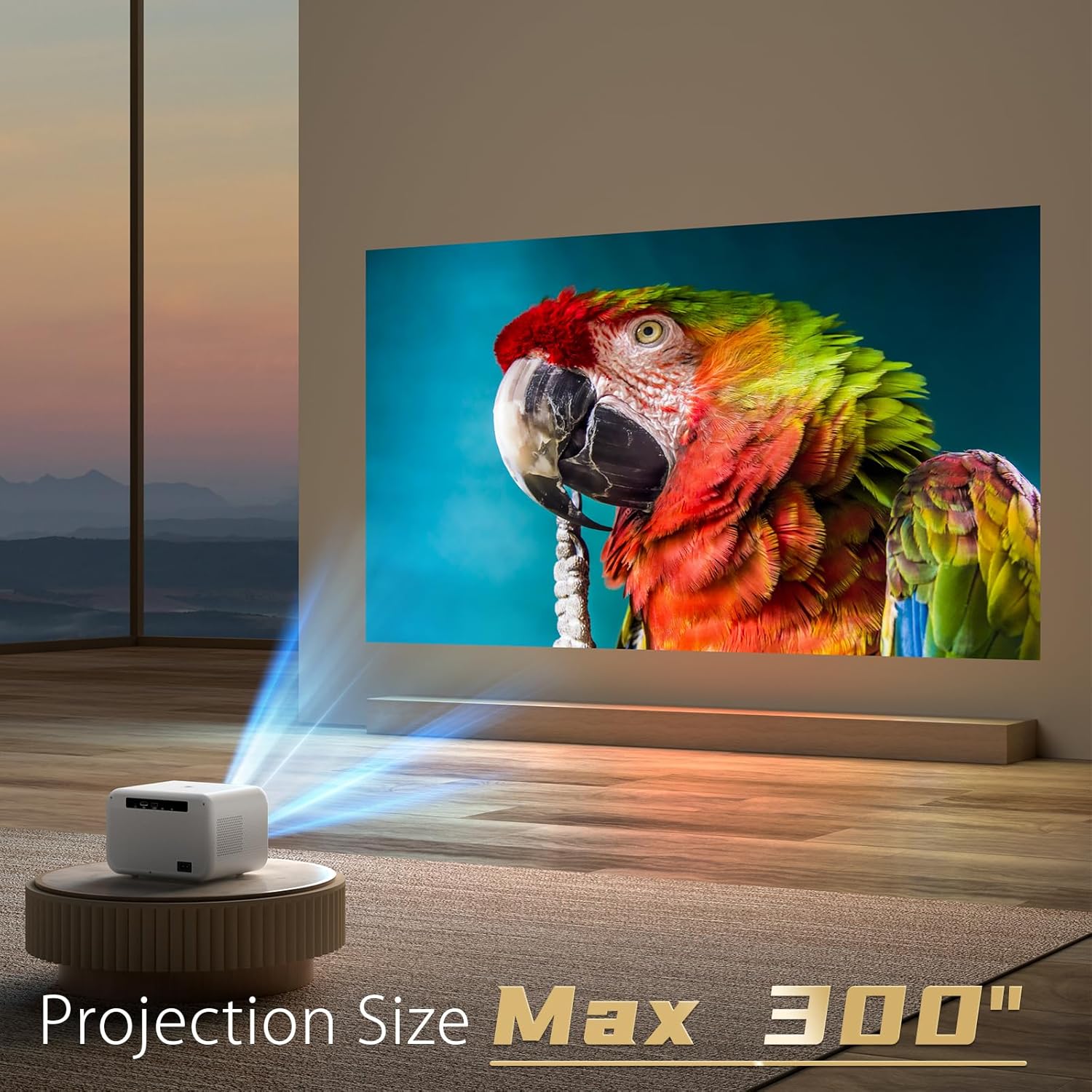 Portable Outdoor WiFi Bluetooth Mini Projector 20000lm 4K Native 1080P FHD Max 300 Display - Image 9