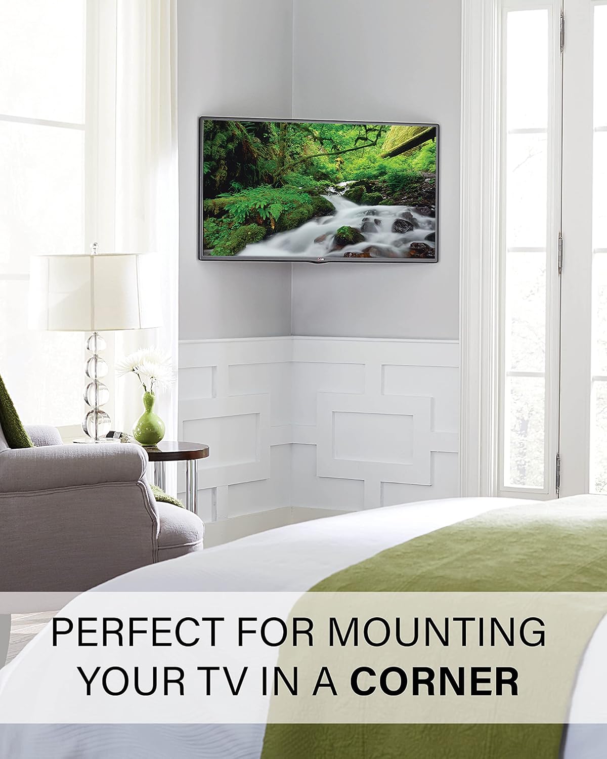 Universal Full-Motion TV Wall Mount for TVs Up to 55 Inches Compatible with Fire TVs - Image 9