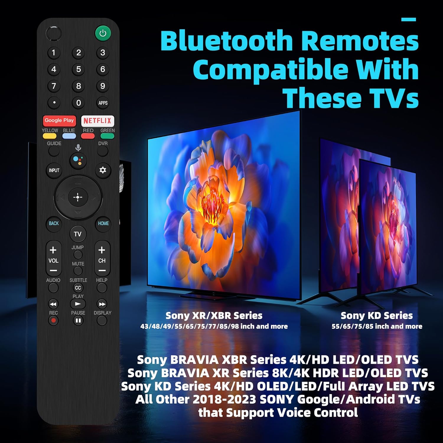 Sony Bravia RMF-TX500U Smart TV Voice Remote Replacement 2 Pack - Image 5