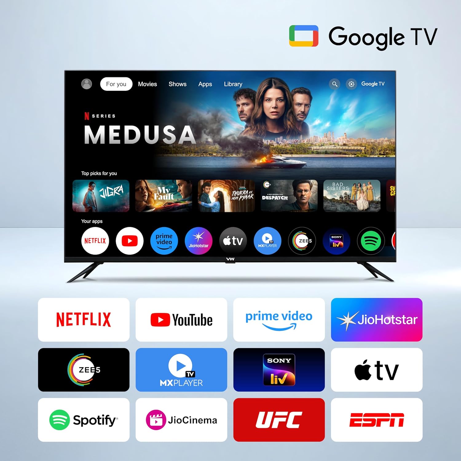 VW 50-inch Pro Series 4K Ultra HD Smart QLED Google TV VW50GQ1 - Image 3
