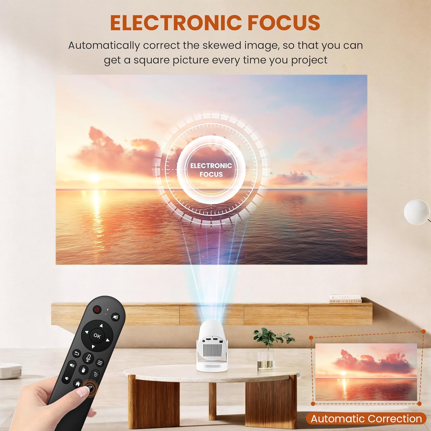 Netflix Certified 4K WiFi Bluetooth 5.4 Portable Mini Projector Android 11 Home Cinema - Image 7