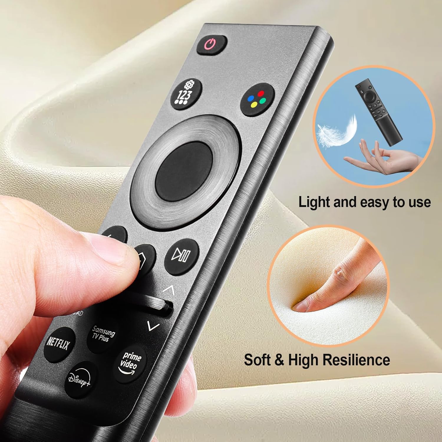 Smart TV Replacement Remote for Samsung 2019-2025 Curved QLED 4K 8K TVs - Image 7