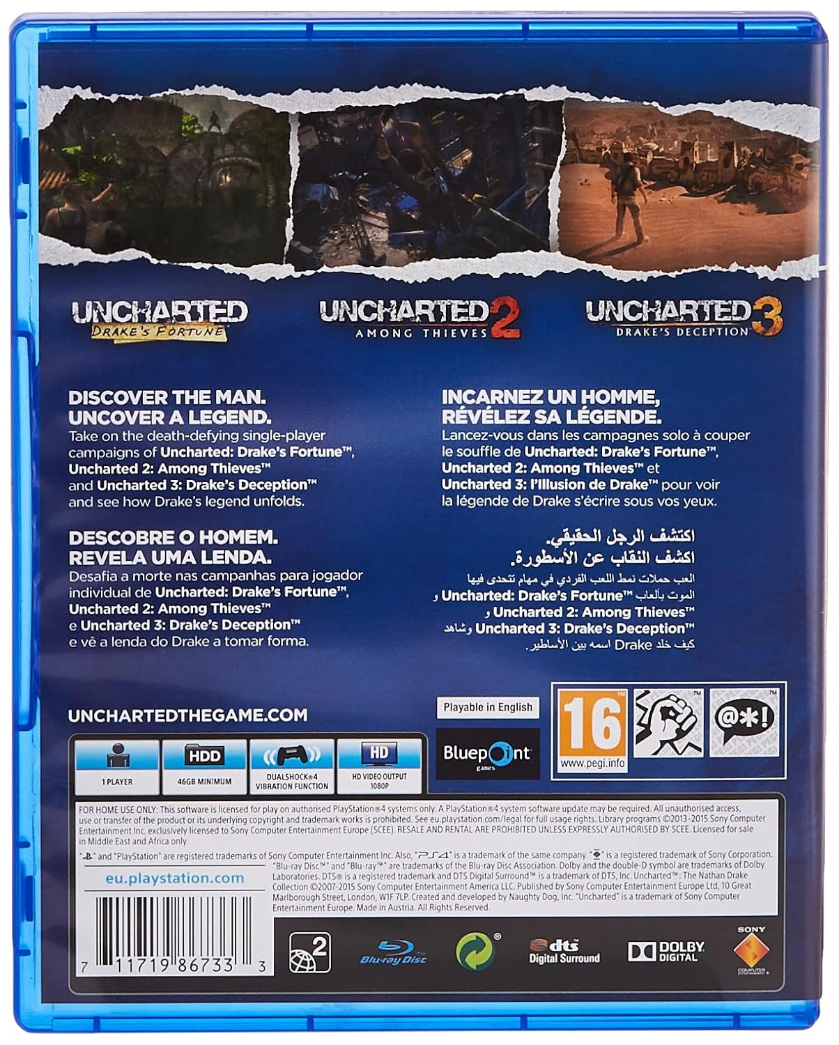 Uncharted The Nathan Drake Collection for PlayStation 4 3 Game Bundle - Image 2