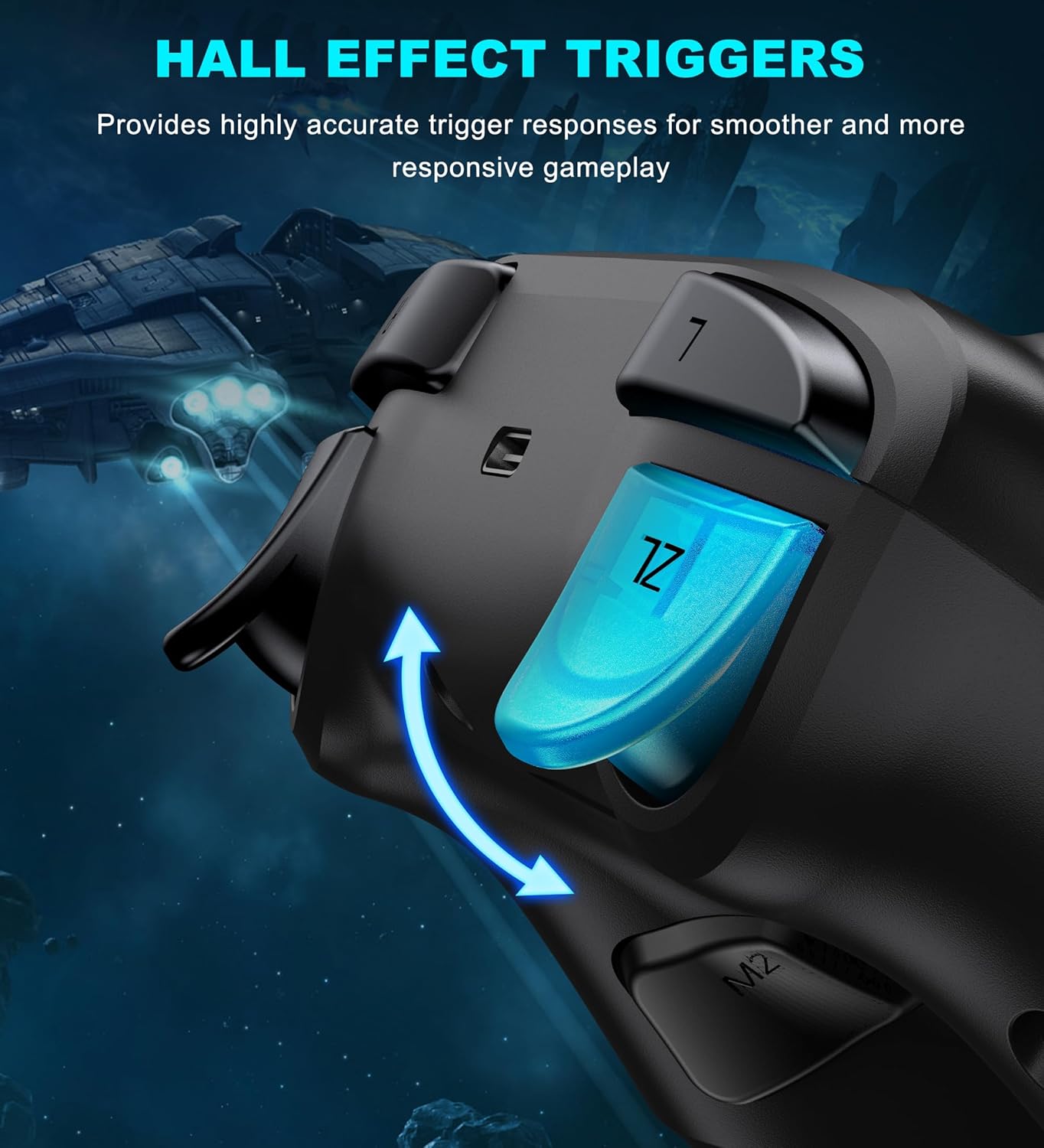 NealGamefy Bluetooth Wireless PC Controller Hall Effect Joysticks 1000mAh Battery for PC Switch iOS Android - Image 5