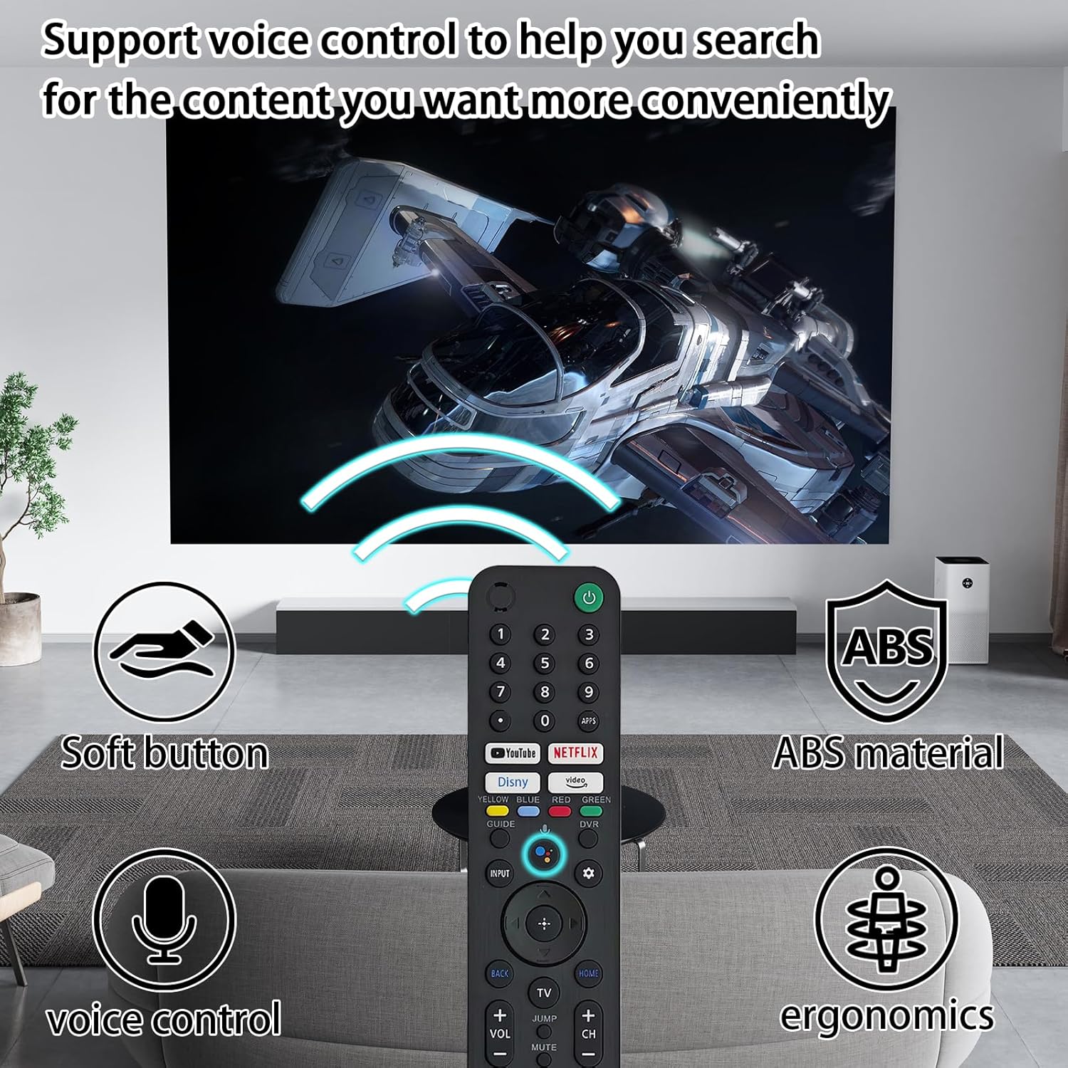 RMF-TX520U New Voice Remote Control for Sony 2023 2024 TVs with Hot Keys - Image 4