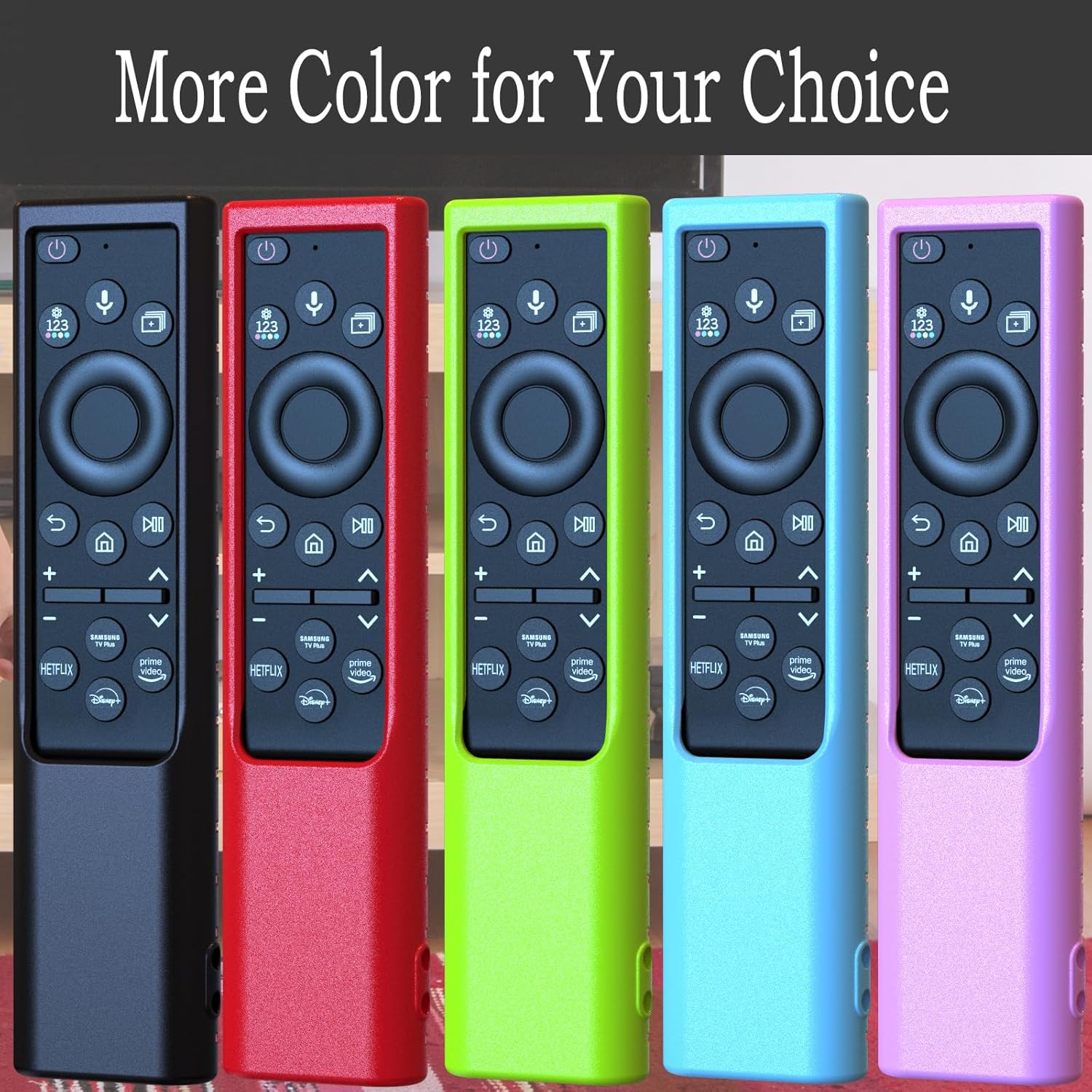 2Pack Glow in Dark Silicone Remote Case for Samsung BN59 Series Smart TV Controllers Blue Green - Image 7