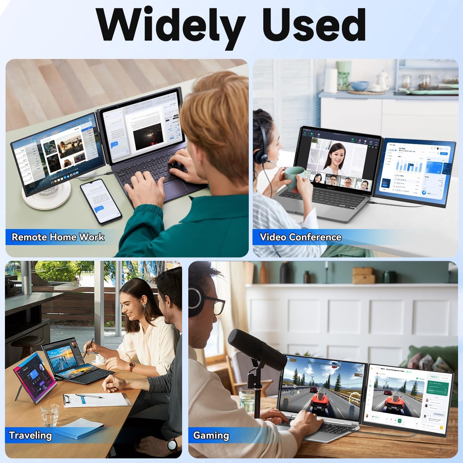 15.6 Inch FHD 1080P IPS Detachable Laptop Screen Extender for Laptops 13-17.3" - Image 8