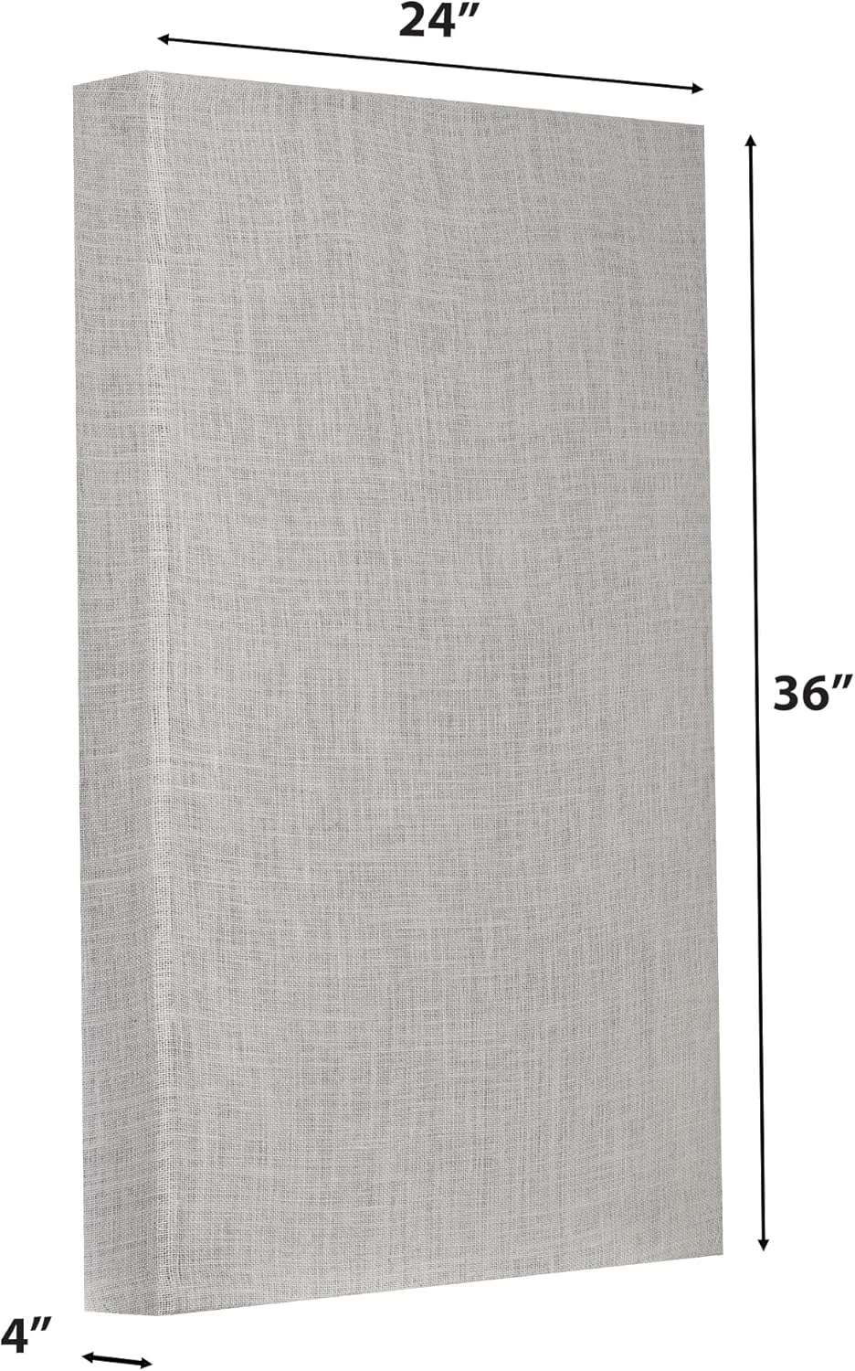 ATS Acoustics Sound Absorbing Noise Dampening Acoustic Panel Wall Treatment 24x36x4 Beveled Edge Ivory - Image 3