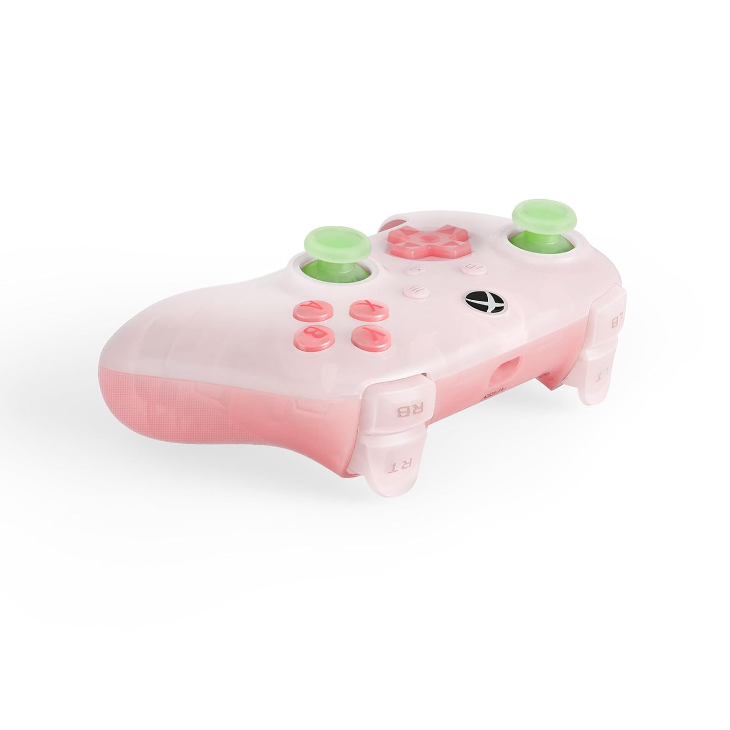 8Bitdo Ultimate Mini Wired Xbox Controller Translucent Pink RGB Lighting Hall Effect Joysticks 13-Word - Image 2