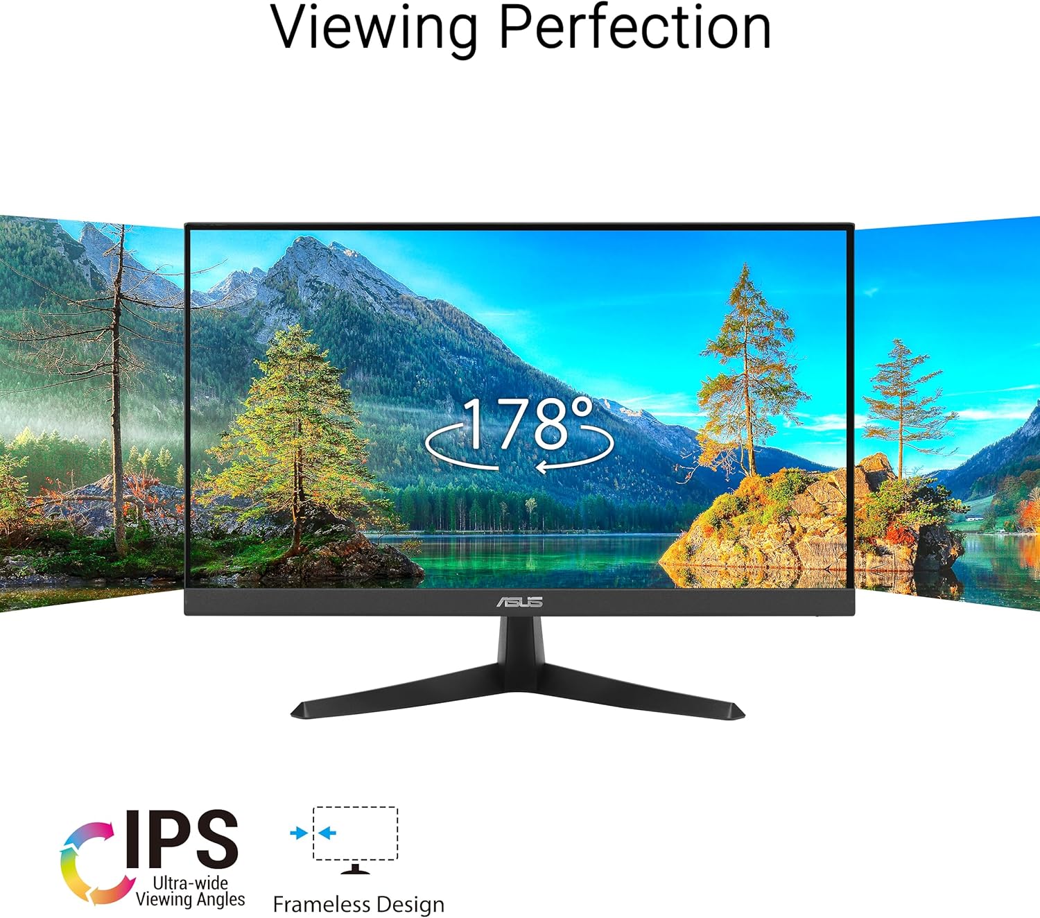 ASUS VY229HF 21.5 Inch Full HD 100Hz IPS Eye Care Monitor with Adaptive Sync - Image 2