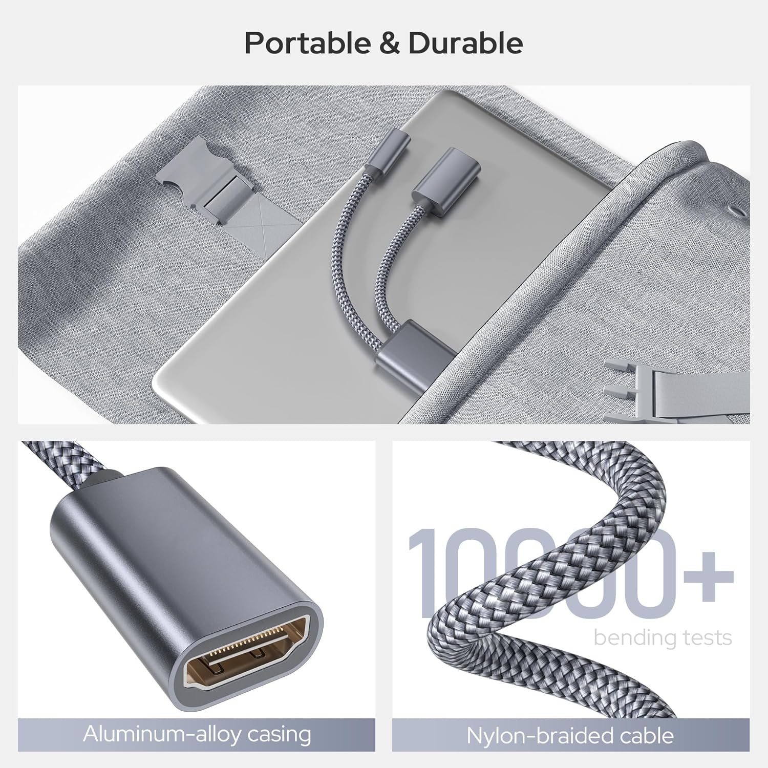 Basesailor 2-in-1 USB C to HDMI Adapter with 100W PD Charging, 4K MHL Converter for iPhone 15, MacBook, iPad, Galaxy - Image 6