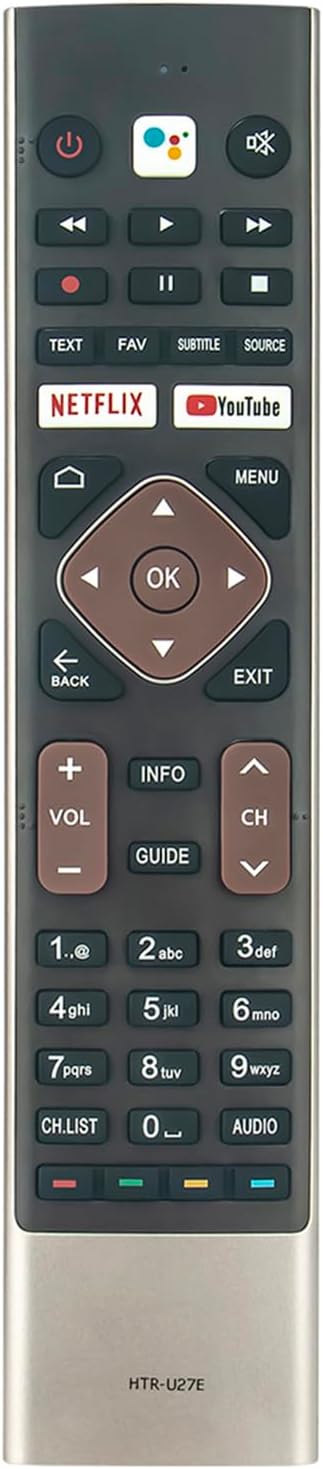 AIDITIYMI HTR-U27E Replacement Voice Remote for Haier TV Models LE32K6600SG LE65K6600UG LE50U6900UG