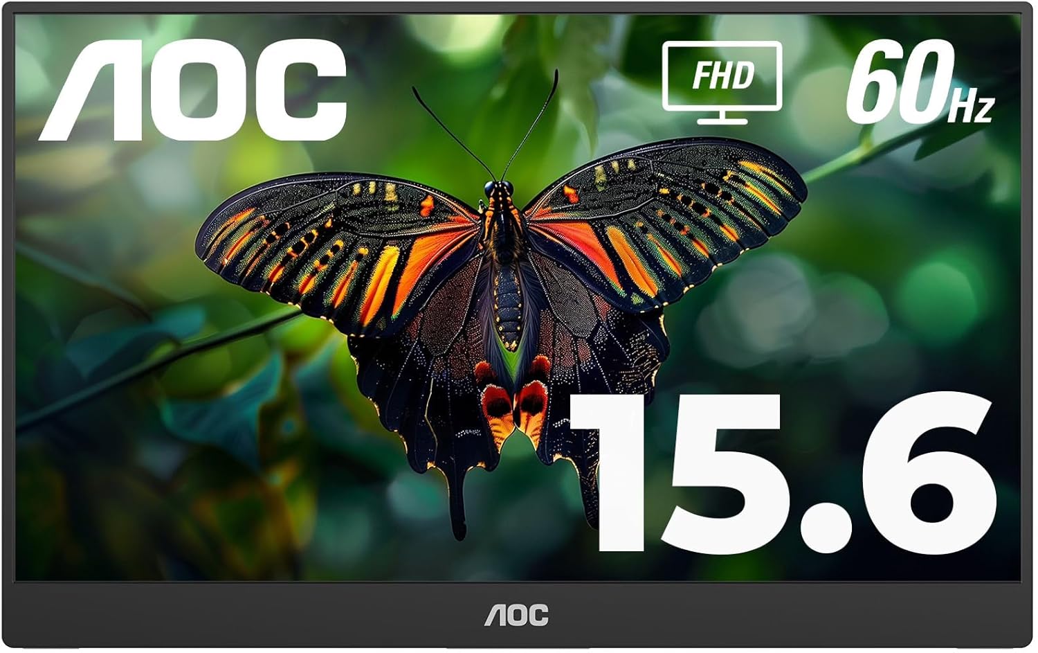 AOC 16T10 Portable Monitor 15.6 Inch FHD IPS with Smart Cover Included