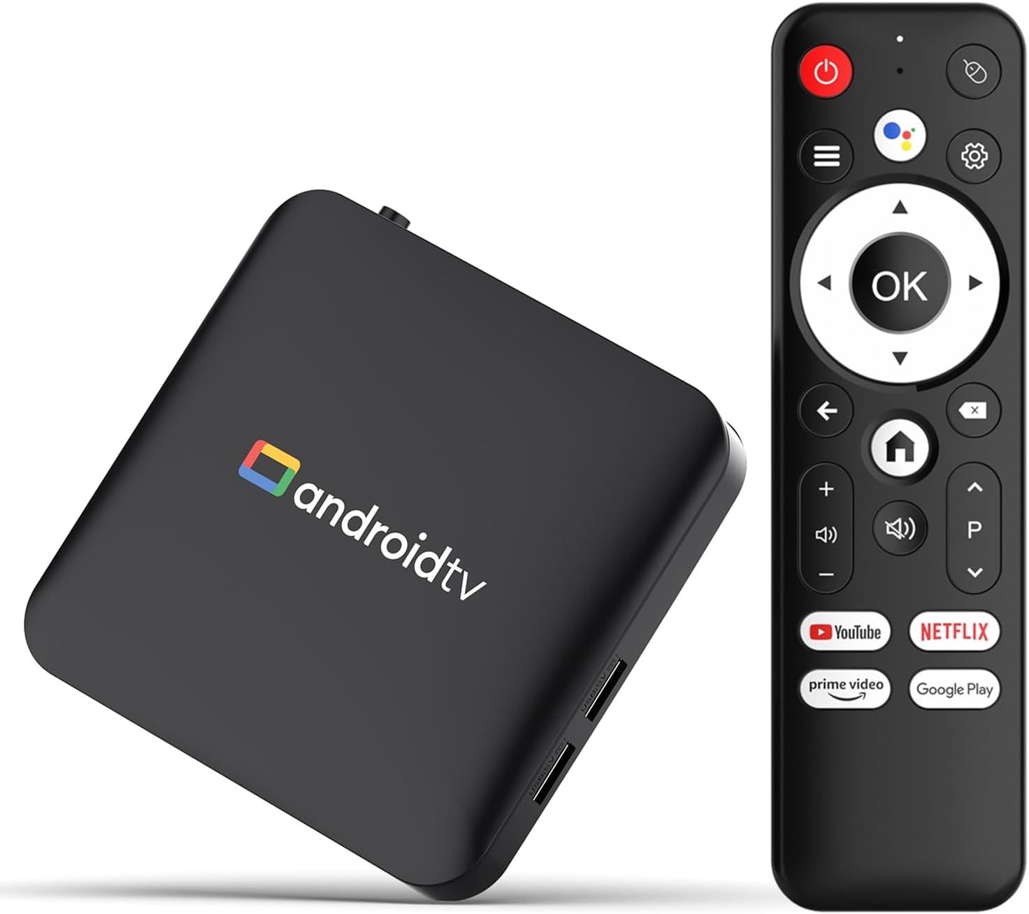 LEFFOT L3 2GB/16GB Android 14 4K Ultra HD TV Box with Voice Remote