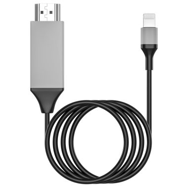 6.6ft Apple MFi Certified Lightning to HDMI Cable Adapter 1080P for iPhone and iPad