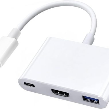 Apple USB-C 4K 60Hz Digital AV Hub for iPhone 15/16, MacBook, iPad Pro 100W PD
