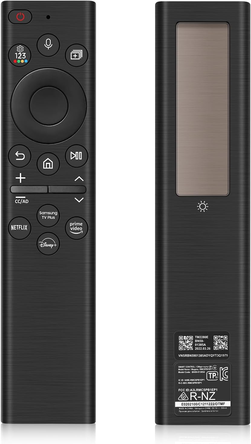 Voice Solar Replacement Remote for Samsung Smart TV Frame Crystal UHD Neo QLED 4K 8K 2018-2024