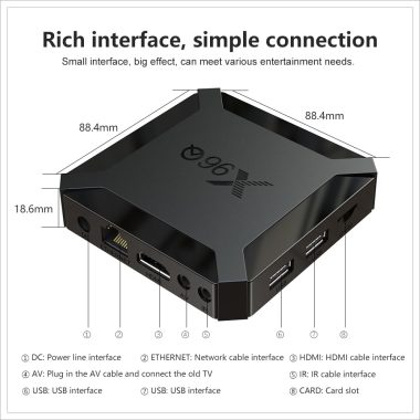 CLEGO X96Q Mini PC Box Android 10 Allwinner H313 Quad-Core 2GB RAM 16GB Storage WiFi