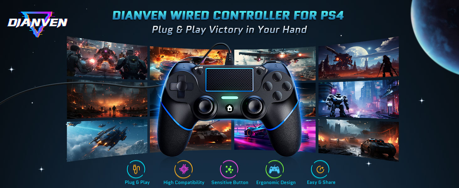 DIANVEN Wired Controller
