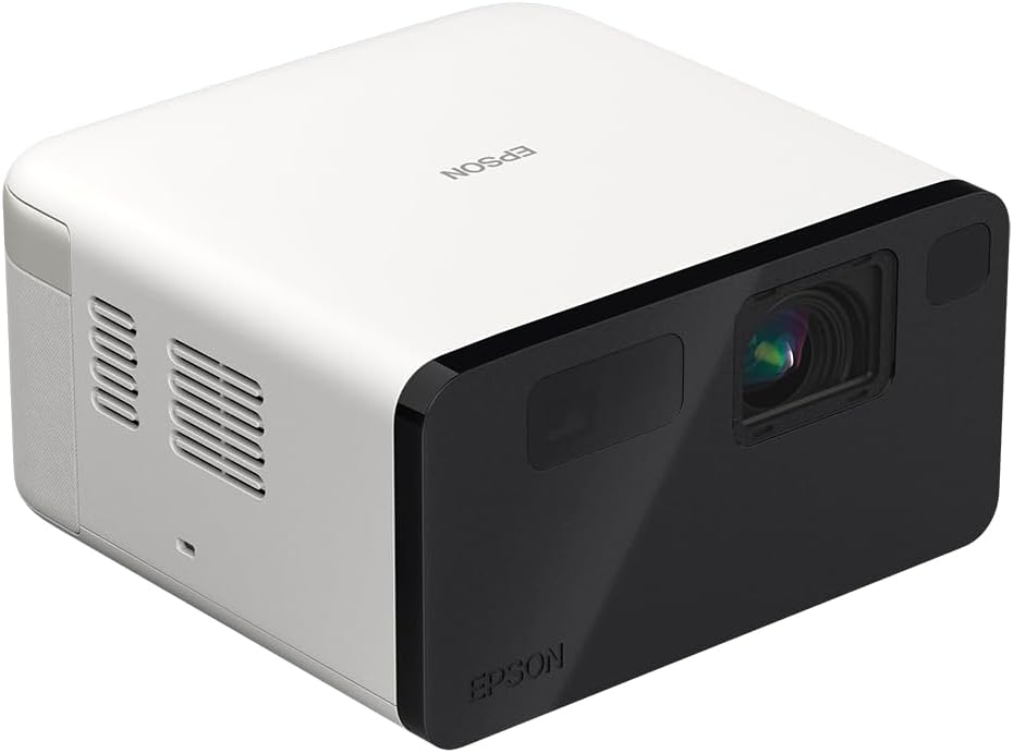 Epson EpiqVision Mini EF21 White Portable Smart Laser Projector 1000 Lumens FHD 1080p HDR 3LCD Google TV
