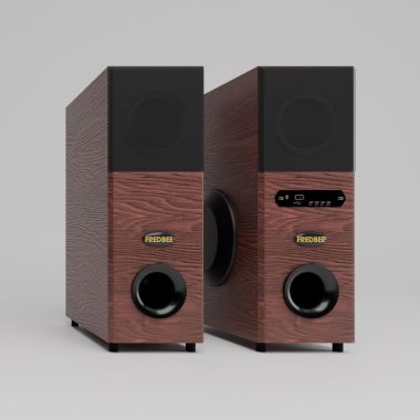 Fredbee DT-1255 100W Dual Tower Home Theater System Bluetooth 5.0 USB FM AUX MIC
