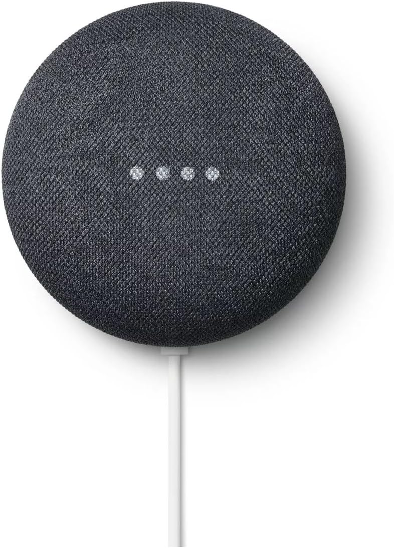 Google Nest Mini 2nd Gen Charcoal Smart Speaker with Google Assistant