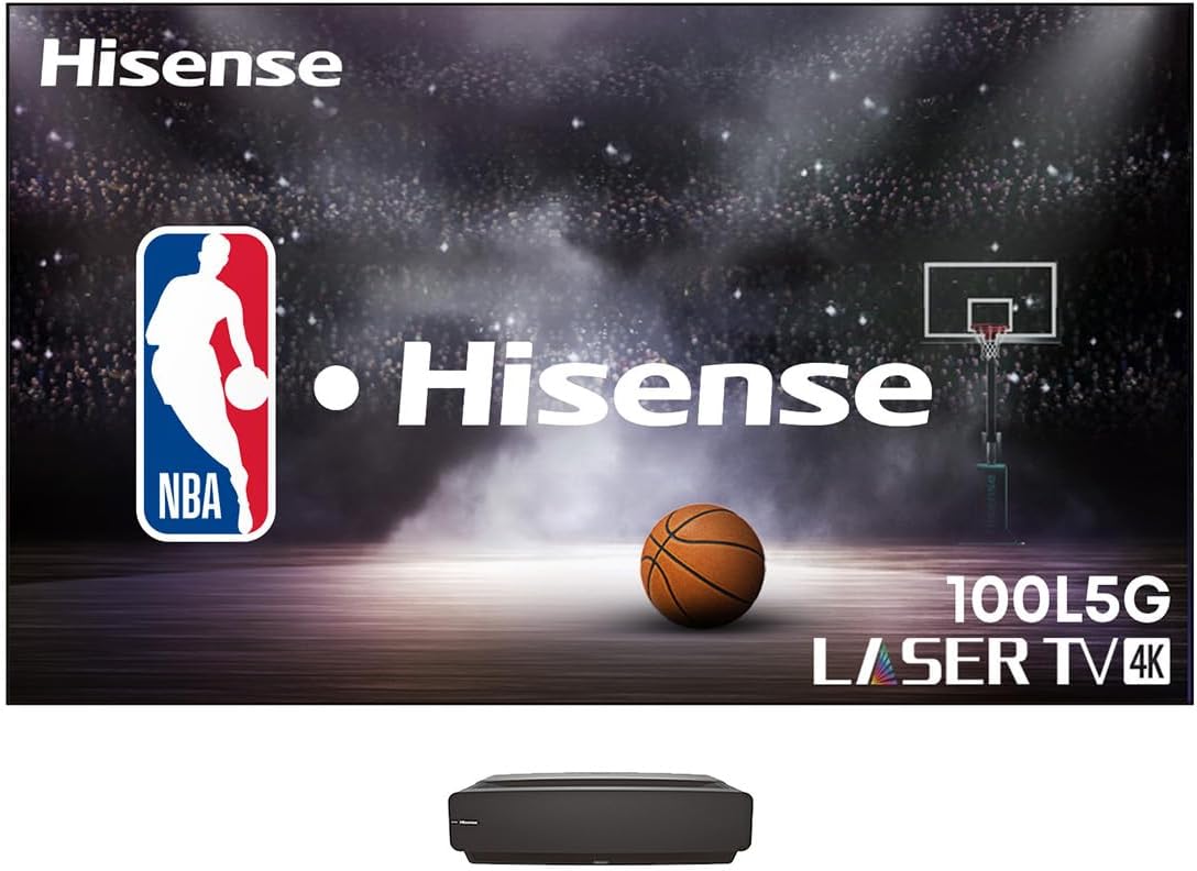 Hisense 100L5G-CINE100A 4K UHD Laser TV 100 Inch ALR Screen UST Projector 2700 Lumens Android TV HDR10