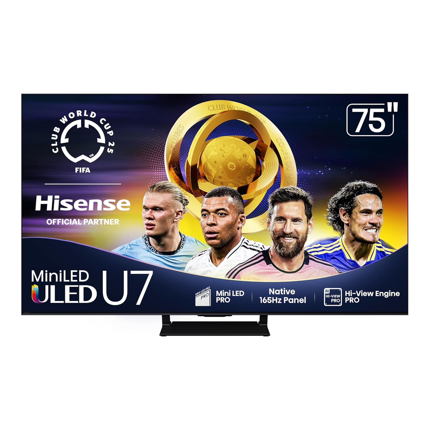 Hisense 75 Inch U7 Mini-LED ULED 4K UHD Google Smart TV 2025 Model 165Hz QLED with Dolby Vision IQ