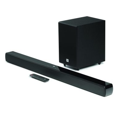 JBL Cinema SB140 110W 2.1 Channel Soundbar with Wired Subwoofer, Bluetooth, HDMI ARC, Optical, Dolby Digital