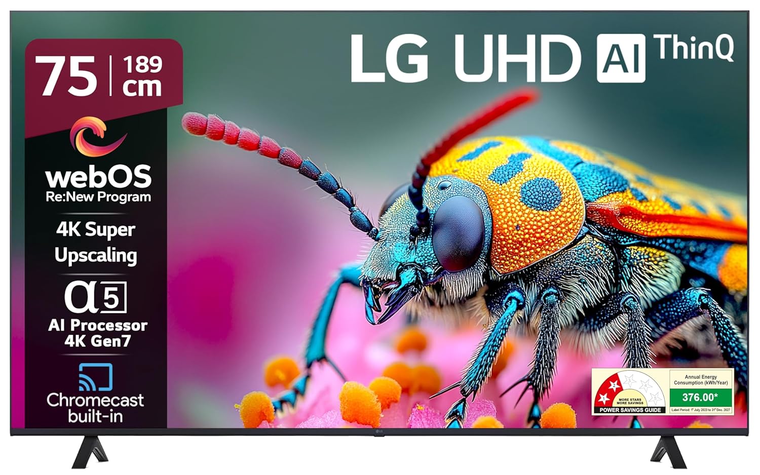 LG 75UT80406LA 75 Inch 4K UHD Smart LED TV UT80 Series