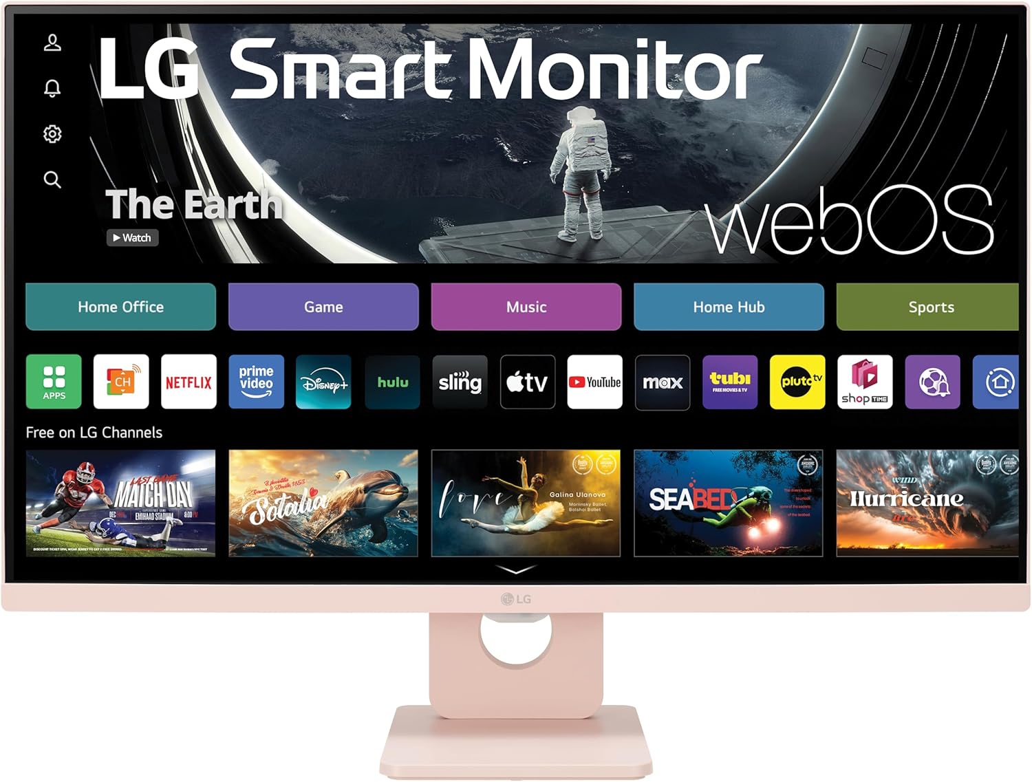 LG 27-Inch FHD IPS Smart Monitor with webOS 23 HDR10 and Dual Speakers Pink
