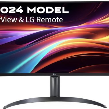 LG 34 Inch Curved WQHD 100Hz 5ms Ultrawide Streaming Monitor 34SR65QC-B Renewed