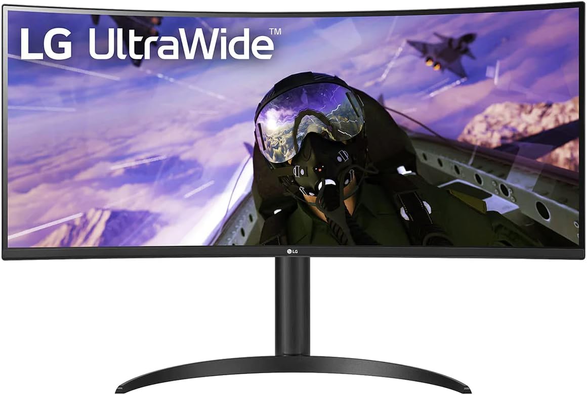 LG 34BP65C-B 34 Inch QHD UltraWide Curved Monitor 160Hz AMD FreeSync Black