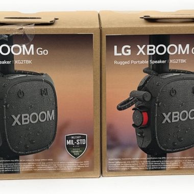LG XBOOM Go Wireless Portable Speaker 2 Pack Black Powerful Sound XG2TBK