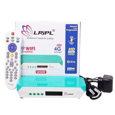 LRIPL LR26W HD Set Top Box with Wi-Fi for YouTube and Free Channels - MPEG4 Technology