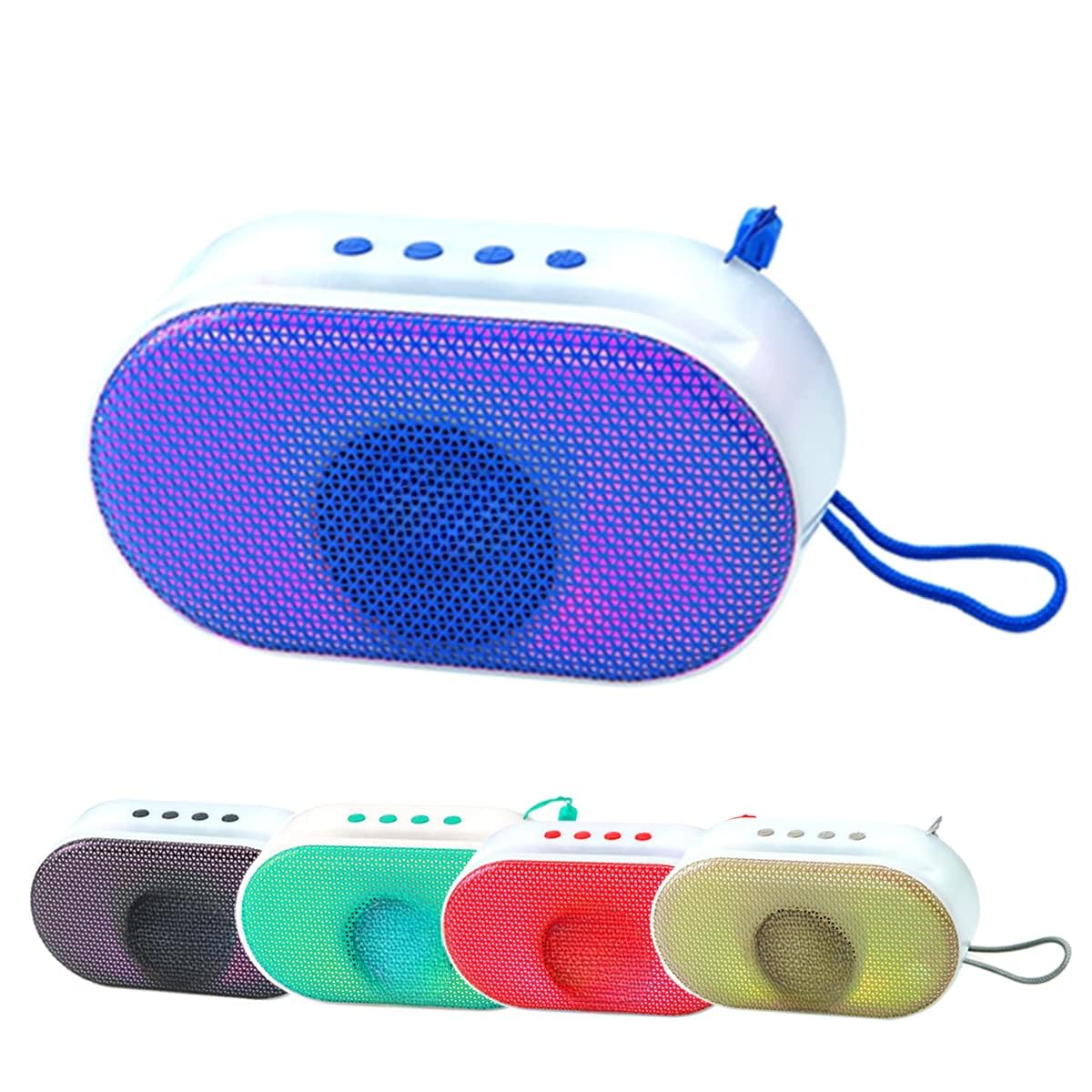 MK Export Multicolour Portable Bluetooth Speaker with RGB Light and 2.1CH Subwoofer