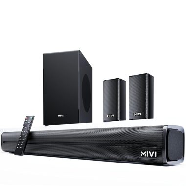Mivi Fort Hip-Hop 4000 400W 5.1 Channel Premium Home Theatre Soundbar Bluetooth 5.3 New