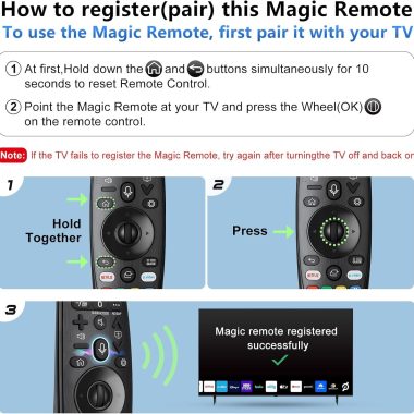 Voice Magic Remote AN-MR19BA AN-MR20GA Replacement for LG TV with Scroll Pointer Function