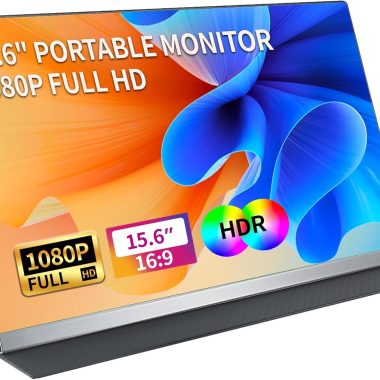 15.6 Inch FHD 1080P Portable Monitor USB-C HDMI HDR Ultra-Thin Zero Frame