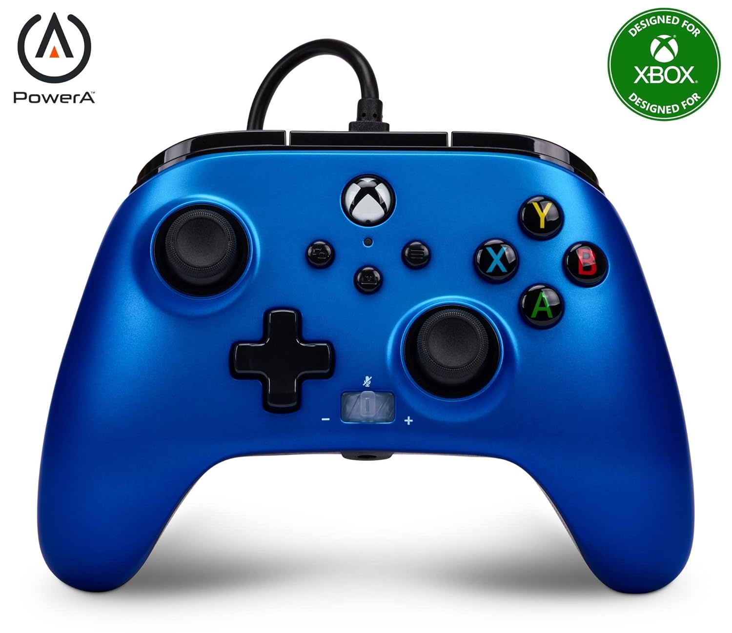 PowerA Enhanced Wired Xbox Series X S Controller Sapphire Fade 10ft Cable Officially Licensed
