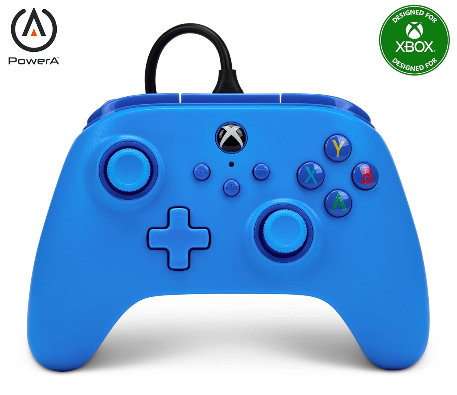 PowerA Wired Controller for Xbox Series X|S Blue 10ft Cable Officially Licensed