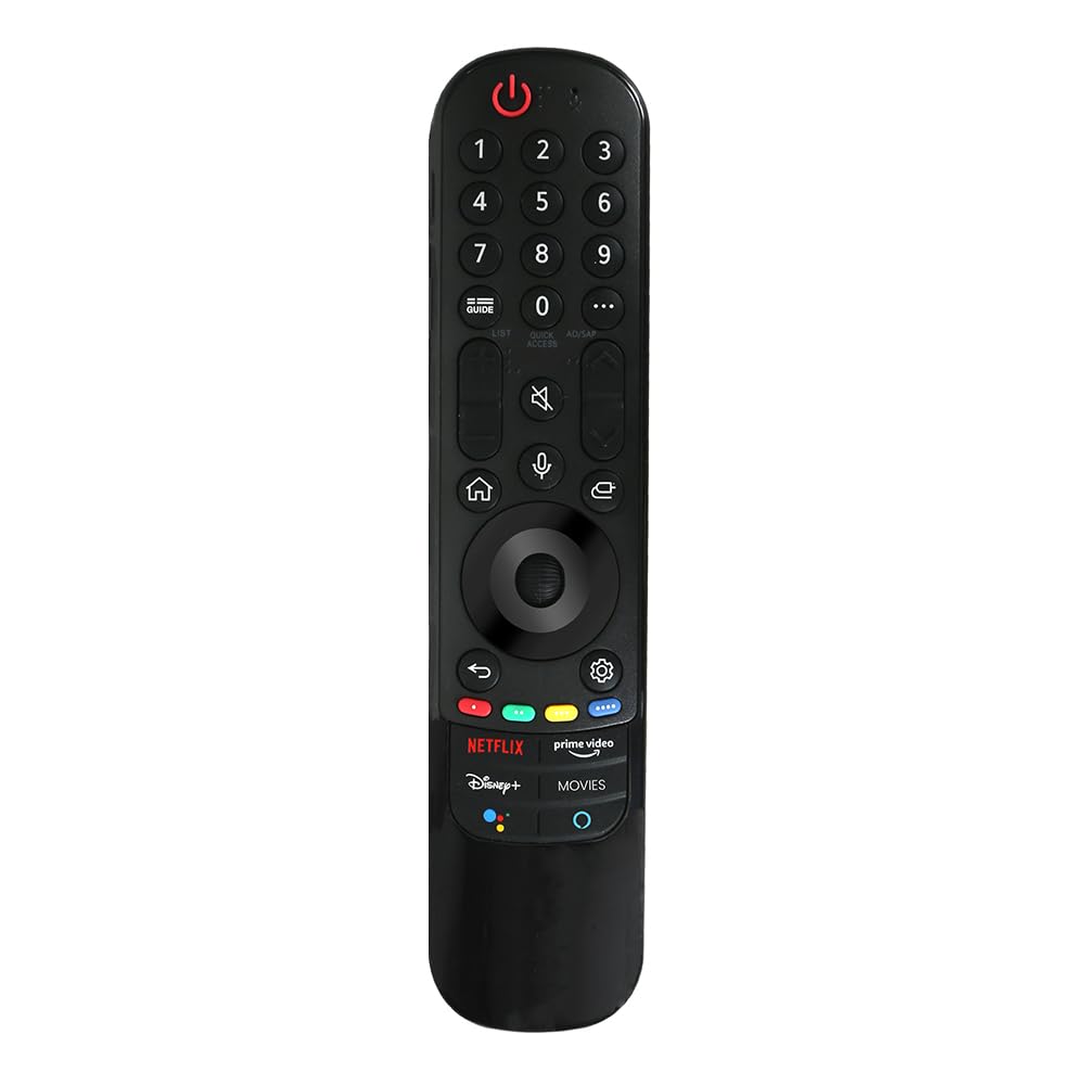 RESORB 704 LED Non-Voice Replacement Remote for LG Magic Smart TV WebOS 4K UHD OLED QNED QLED MR21GA AGF30136002 with Scroll Mouse and Netflix Hotkeys