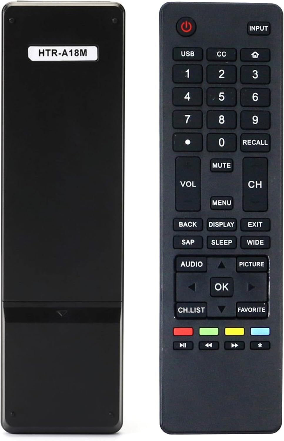 Haier Remote Control HTR-A18M for LCD LED TVs with 58F3281 32D3000 and other models