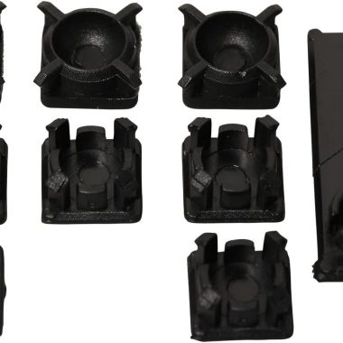 PS3 Slim 2000 3000 Console Replacement Rubber Feet Button Screw Caps 9 Piece Set