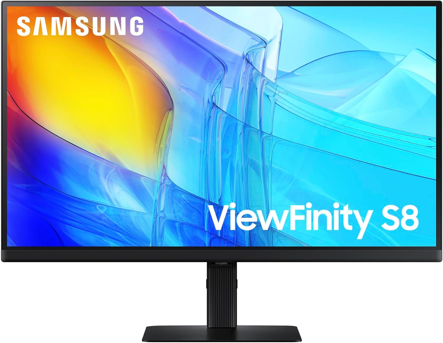 Samsung 27-inch ViewFinity S8 UHD 4K HDR10 Monitor with Ergonomic Stand
