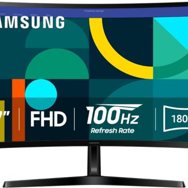 Samsung 27 Inch FHD 100Hz Curved Computer Monitor with Game Mode Eye Comfort