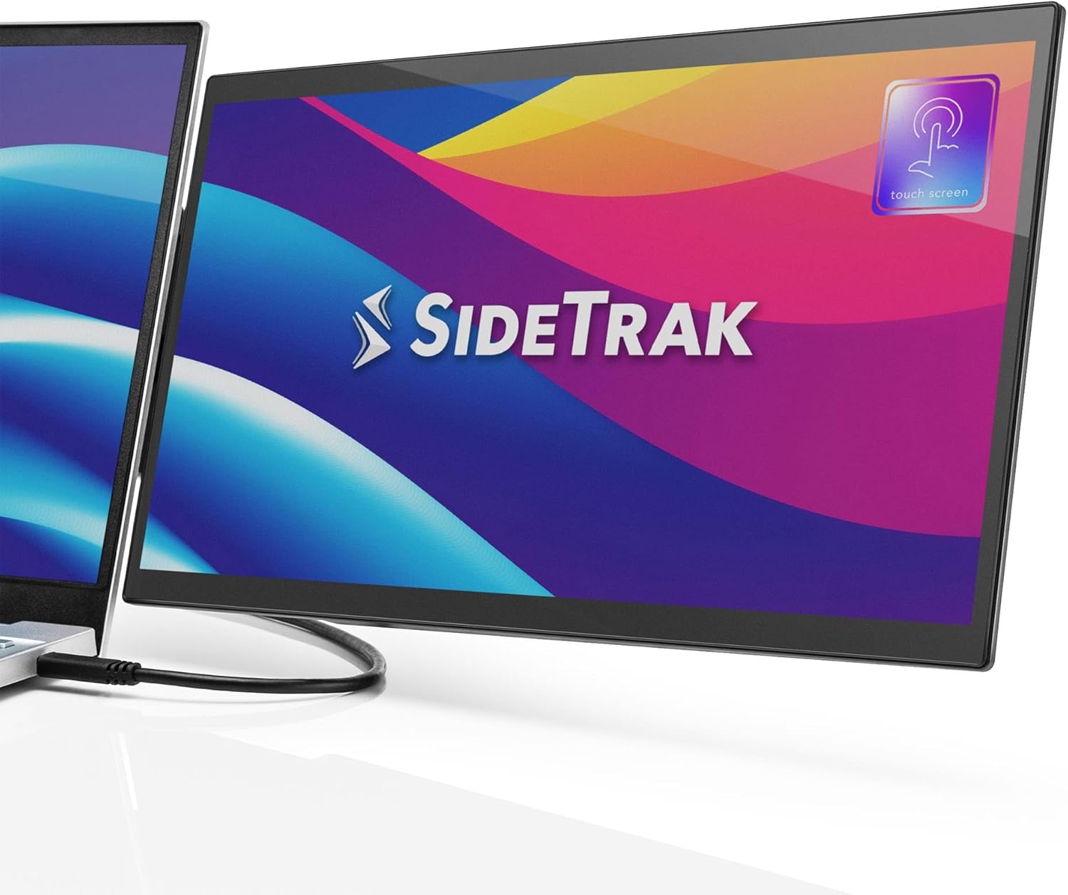 SideTrak Swivel Pro Touch 13.3" Portable Laptop Monitor Dual Display USB-C
