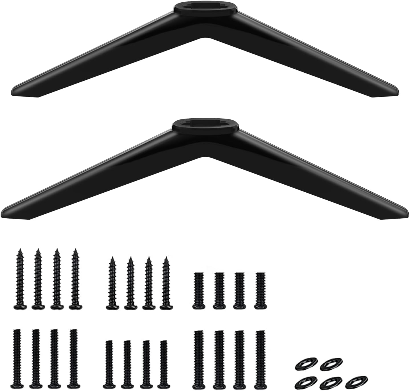 TCL Roku TV Replacement Legs Base Stand for 32-55 Inch TVs, Hole-Free Installation Kit Included