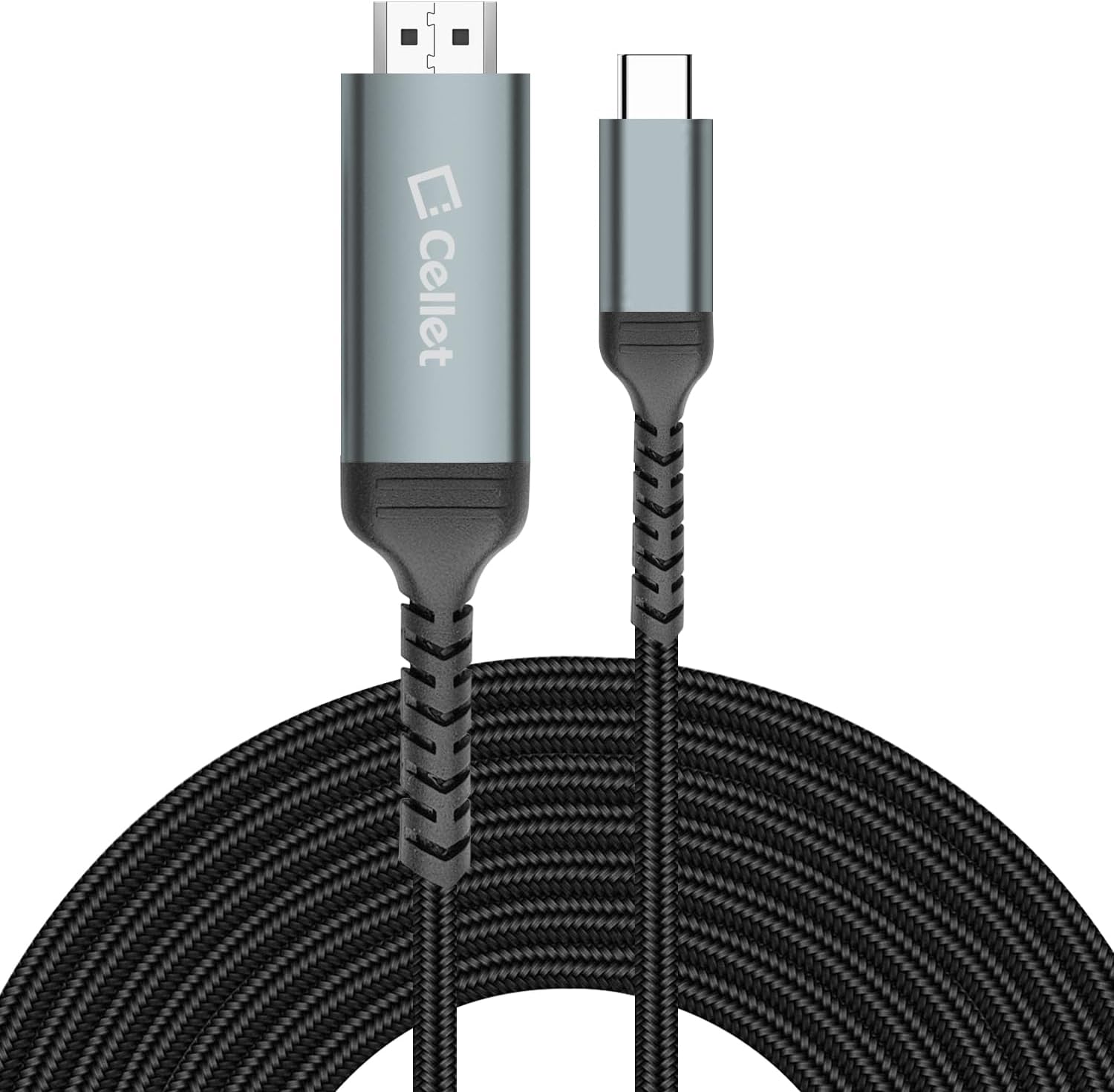 6-Foot USB-C to HDMI 4K Video Adapter Cable for iPhone 16/15, Samsung, Moto, Laptops